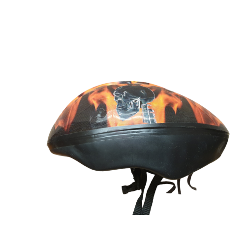 Helmet with Fire and Sceleton