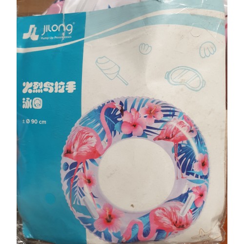 Swimming circle jilong flamingo and flowers