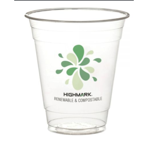 Highmark ECO Plastic Cups, 12 Oz, Clear, Pack Of 100