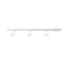 4-ft. 3-Light White Integrated LED Linear Track Lighting Kit with Mini Cylinder Track Heads