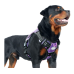 Auroth Tactical Dog Harness for Small  Dogs No Pull Adjustable Pet Harness Reflective K9 Working Training Easy Control Pet Vest Military Service Dog Harnesses (Small, Purple Camo)