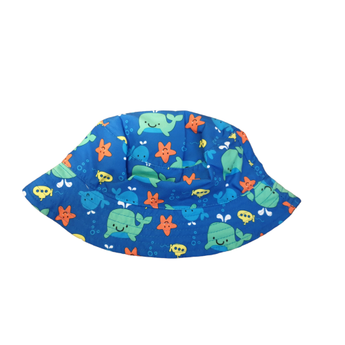 Beautiful Panama Hat Blue Sea animals