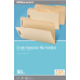 Office Depot® Brand Reinforced Manila Folder With 2 Embossed Fasteners, 1/3-Cut Tabs, Legal Size, Box Of 50