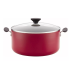 Farberware Reliance 10qt Aluminum Nonstick Wide Stock Pot Red