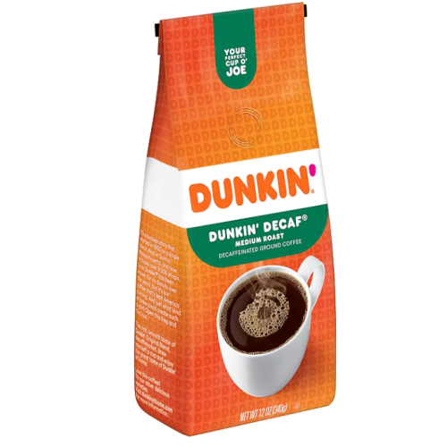 Dunkin' Decaf Ground Coffee, Medium Roast 