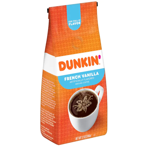 Dunkin' French Vanilla Ground Coffee, 12 oz. Bag
