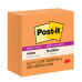 Post-it® Super Sticky Notes, 3" x 3", Neon Orange, Neon Blue 100 Sheets/Pad, 12 Pads/Pack