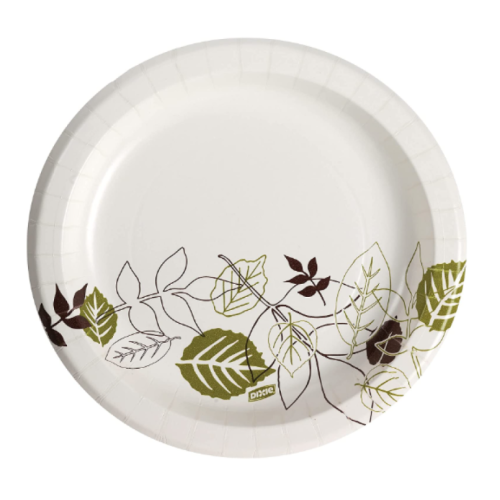 Dixie® Paper Plates, 8-1/2", Pathways Design, Pack Of 125 Plates