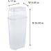 Rubbermaid Wrap N’ Craft, Plastic Storage Container for Wrapping Paper and Crafting Supplies, Fits Up to 20 Rolls of Standard 30” Wrapping Paper, Two Compartments, Slim Design, Clear Exterior