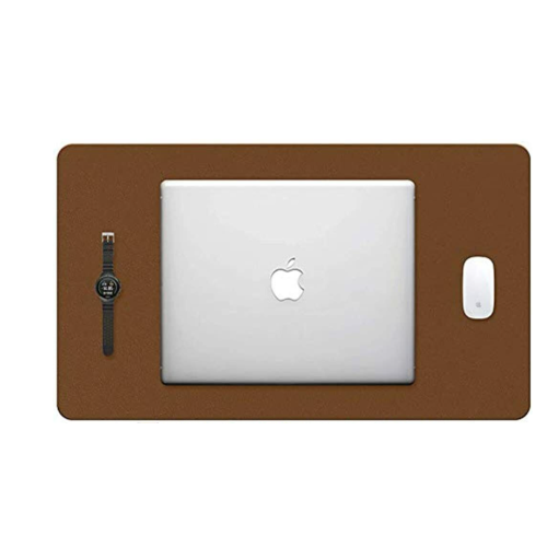 TOWWI PU Leather Desk Pad With Suede Base, Multi-Color Non-Slip Mouse Pad, 24 X14