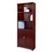Realspace® Magellan 72"H 5-Shelf Bookcase With Doors, Classic Cherry