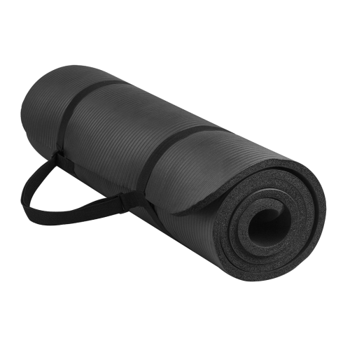 BalanceFrom All Purpose 1/2-Inch Extra Thick High Density Anti-Tear Exercise Yoga Mat with Carrying Strap and Yoga Blocks