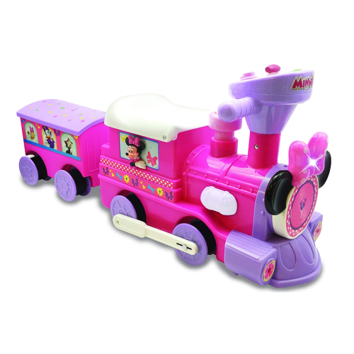 Kiddieland Minnie Ride-On Train with Caboose and Track