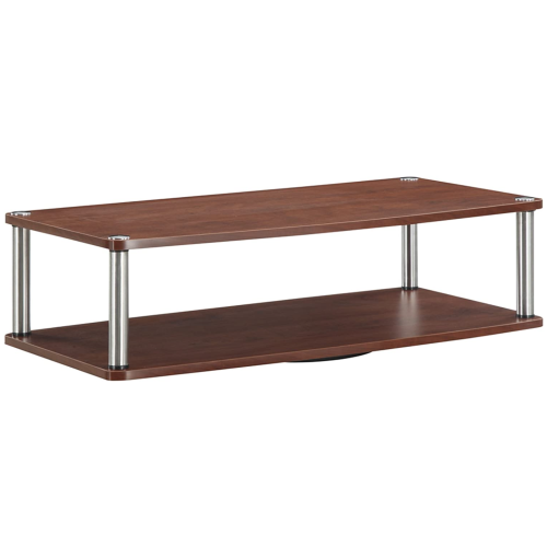 Convenience Concepts Designs2Go XL Two Tier Swivel Riser, Cherry