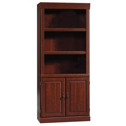 Sauder Heritage Hill Library With Doors - Classic Cherry finish