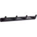 4 Hooks Matte Black Wall Bathroom Towel Hooks Mount Stainless Steel Heavy Duty Shower Wall Coat Rack Hooks Rail Decorative Bath Hooks for Hangin,Hats Hook kitchen Towel Wall Hook Rack for Hanging
