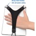 TFY Security Hand Strap Holder Finger Grip for Tablets -Compatible with iPad Air/iPad Pro 9.7Inch / Samsung Galaxy Tab 10.1Inch / Tab 4 10.1Inch / Tab Pro 10.1Inch / Tab S 10.5 (Black)