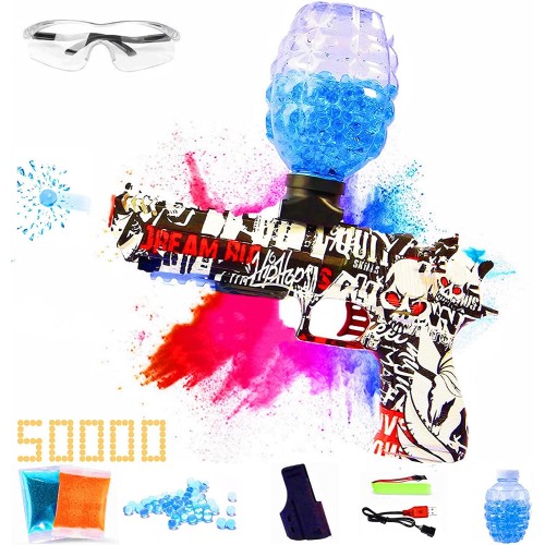 Gel Ball Blaster (Pistol), Electric Gel Blaster Gun for Fun and Outdoor Activities for Boys and Girls Ages 12+ (Red)