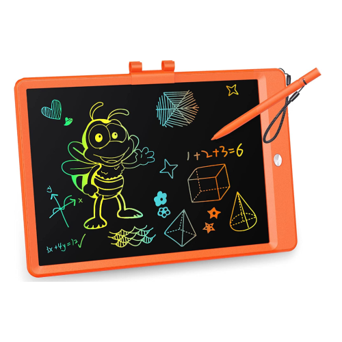 KOKODI LCD Writing Tablet, 10 Inch Colorful Toddler Doodle Board Drawing Tablet, Erasable Reusable Electronic Drawing Pads, Educational and Learning Toy for 3-6 Years Old Boy and Girls