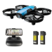 Cheerwing U61S Mini Drones with Camera for Kids and Adults 720P HD 2.4Ghz Rc Quadcopter WiFi Fpv Drone with Altitude Hold,2 Batteries Blue