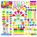 165 PCS Party Favors for Kids, Party Favors Bulk Goodie Bag Stuffers Fillers Pinata Stuffers Carnival Prize Classroom Rewards for Halloween Party, Treasure Box Chest Toys