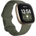 Fitbit Versa 3 Health & Fitness Smartwatch with GPS, 24/7 Heart Rate, Alexa Built-in, 6+ Days Battery, Olive/Soft Gold, One Size (S & L Bands Included)