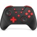 GCHT GAMING Switch Controller, Switch Pro Controller for Switch/Lite/OLED Wireless Switch Controller with Wake Up Amiibo/NFC, Turbo, Motion, Vibration and Compatible PC and Steam Mode (Black Rad)