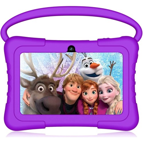 NORTH BISON Kids Tablet, 7 inch Android 11.0 Tablet for Kids, 3GB RAM 32GB ROM Toddler Tablet with Bluetooth, WiFi, GMS, Parental Control, Dual Camera, Shockproof Case, Educational, Games Purple