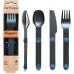 FULL WINDSOR MAGWARE MAGNETIC FLATWARE, SINGLE SET - BLACK