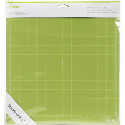 Cricut StandardGrip Machine Mats 12in x 12in, Reusable Cutting Mats for Crafts with Protective Film, Use with Cardstock, Iron On, Vinyl and More, Compatible with Cricut Explore & Maker