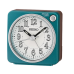 Seiko QHE185L Analogue Bedside Beep Alarm Clock w/ Snooze Green (Metallic Blue)