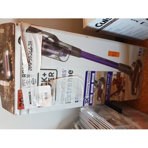 BLACK+DECKER Powerseries Extreme Cordless Stick Vacuum Cleaner for Pets, Purple (BSV2020P)