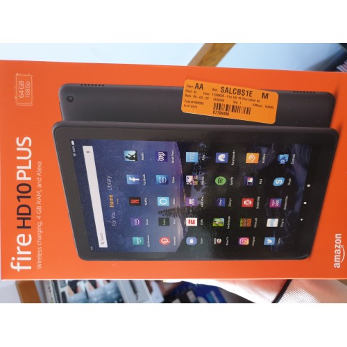 Amazon Fire HD 10 Plus tablet, 10.1", 1080p Full HD, 64 GB, latest model (2021 release), Slate (Renewed Premium)