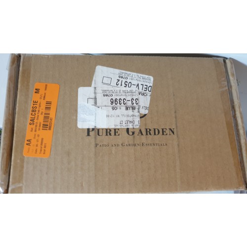 Pure Garden 50-LG1069 Solar Path Lights-12.2” Stainless Steel Outdoor Stake Lighting for Garden, Landscape Patio, Driveway, Walkway-Set of 12 (Bronze)