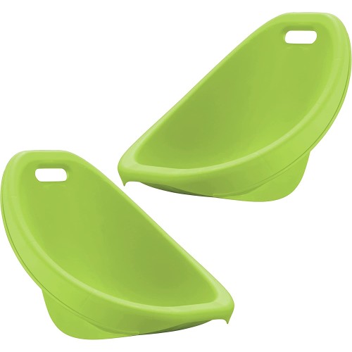 American Plastic Toys Little Kids (2-Pack, Green), Stackable, Lightweight, & Portable, Reading, Gaming, TV, Outdoor & Indoor, 50lb Max Scoop Rocker