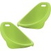 American Plastic Toys Little Kids (2-Pack, Green), Stackable, Lightweight, & Portable, Reading, Gaming, TV, Outdoor & Indoor, 50lb Max Scoop Rocker