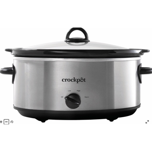 Crockpot™ 7-Quart Slow Cooker, Manual, Stainless Steel