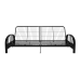 DHP Aiden Metal Futon Frame, Black Large