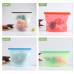 Colorful Silicone Food Bags（4 pack）Reusable Silicone Food Bag（thickening type；random color） (2000ml+2x 1500ml+1000ml)