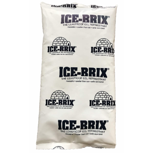 Polar Tech - IB 6 IB6 Ice Brix Leakproof Viscous Gel Refrigerant Poly Pack, 4" Length x 6" Width x 3/4" Thick 10 pcs