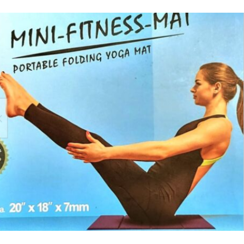 Mini-Fitness-Mat Yoga Mat Portable Folding Yoga Mat 20" x 18"