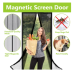 Magnetic Screen Door,Magic Mesh Magnetic Hands Free Screen Door Size up to 36"-82"