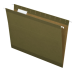 Pendaflex Reinforced Hanging Folders, Letter Size, Standard Green, 1/5 Cut, Includes Tabs and Inserts, 25/Box