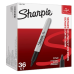 Sharpie Permanent Markers, Fine Point, Black, 36 Count