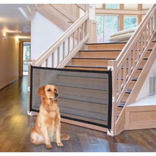 NWK Magic Pet Gate for The House Stairs Providing a Safe Enclosure for Pets to Play and Rest, 12 Hooks (30'' X 43'')