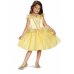 Disney Disguise Belle Yellow and Gold Glitter Costume Cosplay Dress Size 4-6x