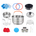 Pressure Cooker Accessories Compatible with Instant Pot 6 Qt - Steamer Basket, Silicone Sealing Rings, Springform Pan, Glass Lid, Egg Bites Mold, Egg Steamer Rack and More