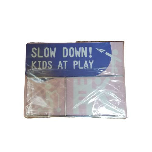 2 Pack Slow Down Kids at Play Sign 