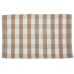 Buffalo Plaid Rug  Brown and White