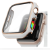 AISIBY Case Compatible with Apple Watch Series 3/2/1 38mm with Built-in Tempered Glass Screen Protector